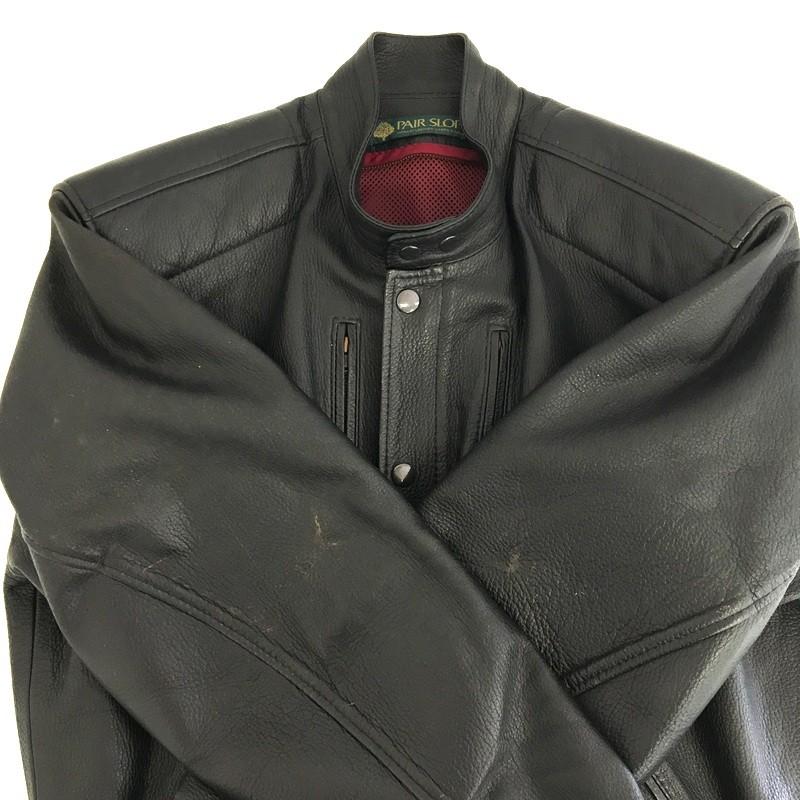 PAIR SLOPE レザージャケット バイクウェア メンズ Lサイズ ブラック
