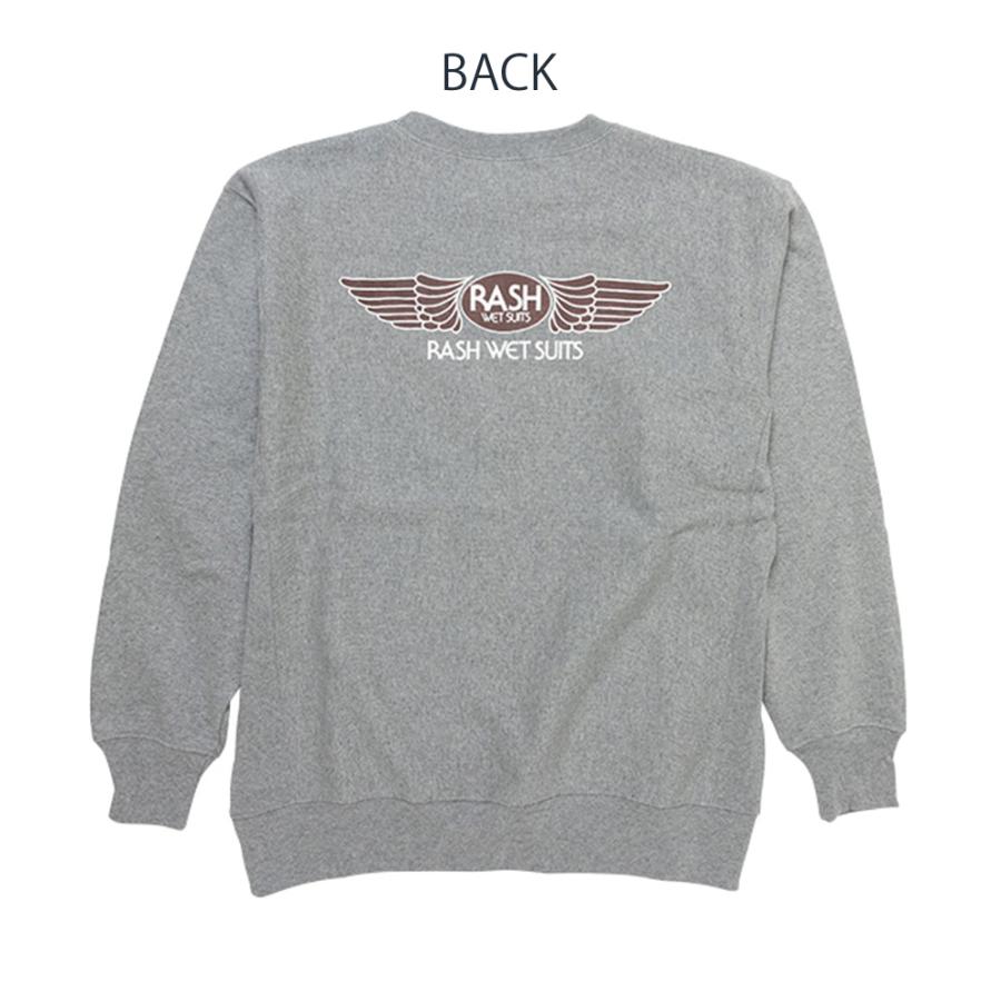 RASH ラッシュ 2025羽バッククルーネックスウェット（12oz）トレーナー
