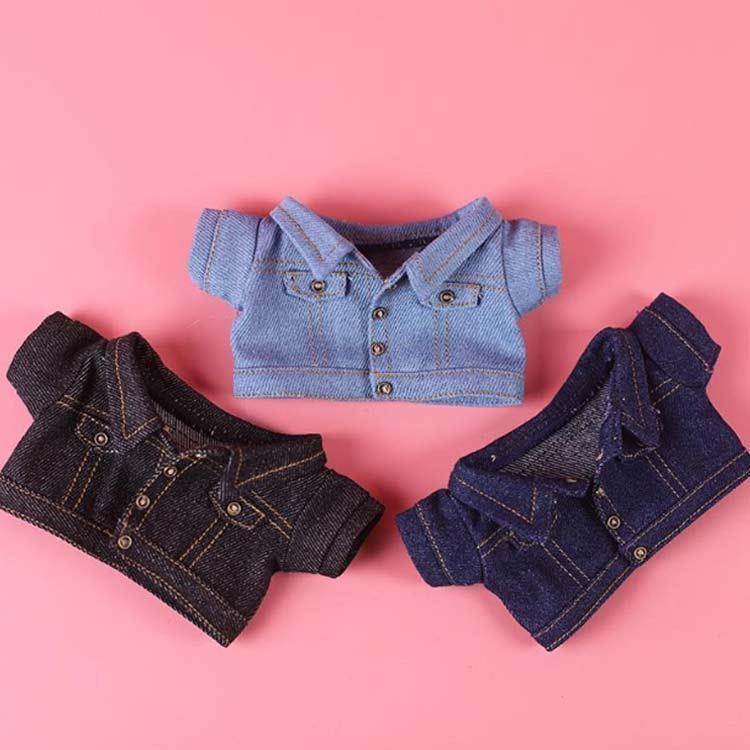 ぬいぐるみ 服 15cm 20cm 上下セット デニム ぬいぐるみ服 デニム
