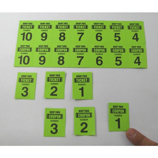 4点までメール便も可能) クロークチケット グリーン /パーティー