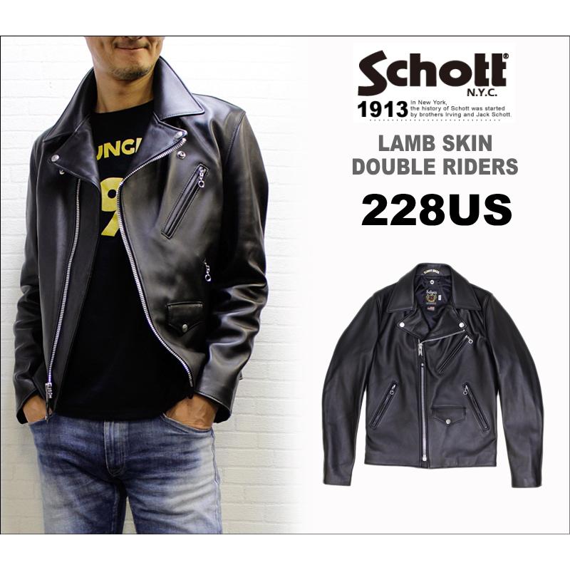 Schott N.Y.C（ショット） Schott ラム革ダブルライダース 228US