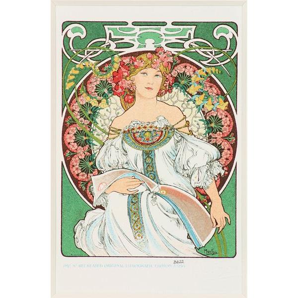 アルフォンス・ミュシャ リトグラフ（リクリエーション版）夢想