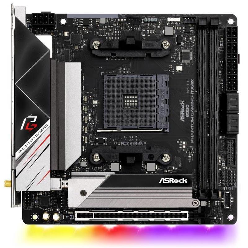 ASRock B550 Phantom Gaming-ITX/ax AM4 AMD SATA 6Gb/s Mini ITX
