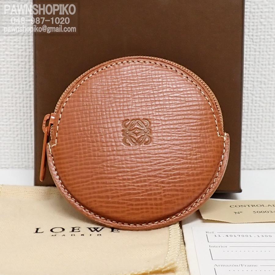LOEWE（ロエベ） アナグラム 丸型 コインケース／小銭入れ ミニ レザー