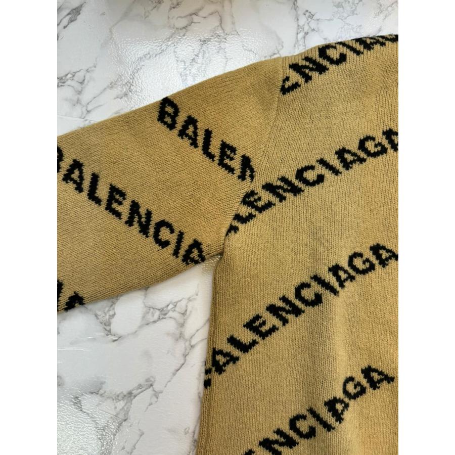 中古】 BALENCIAGA （バレンシアガ） ロゴ ジャガードニット メンズ