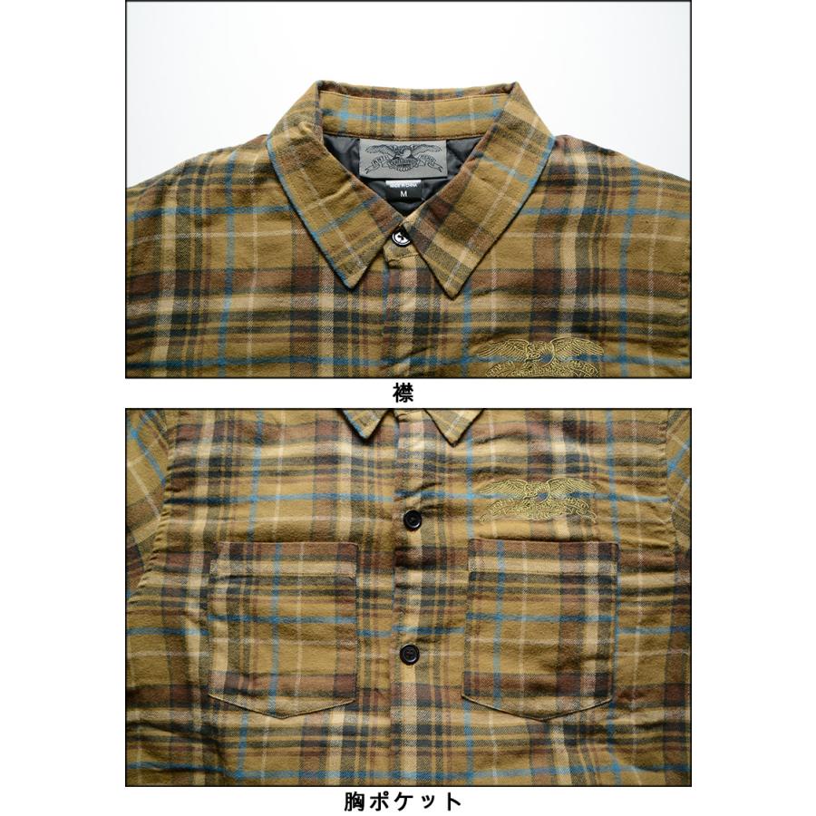 ANTIHERO（アンタイヒーロー） シャツ ANTI HERO BASIC EAGLE FLANNEL