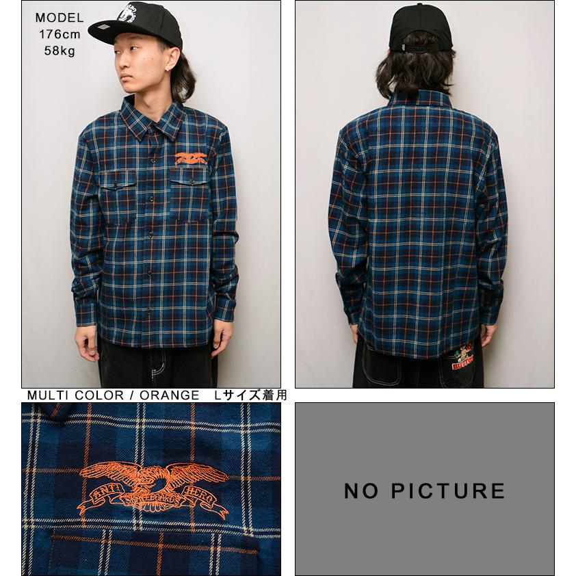 ANTIHERO（アンタイヒーロー） シャツ ANTI HERO BASIC EAGLE FLANNEL