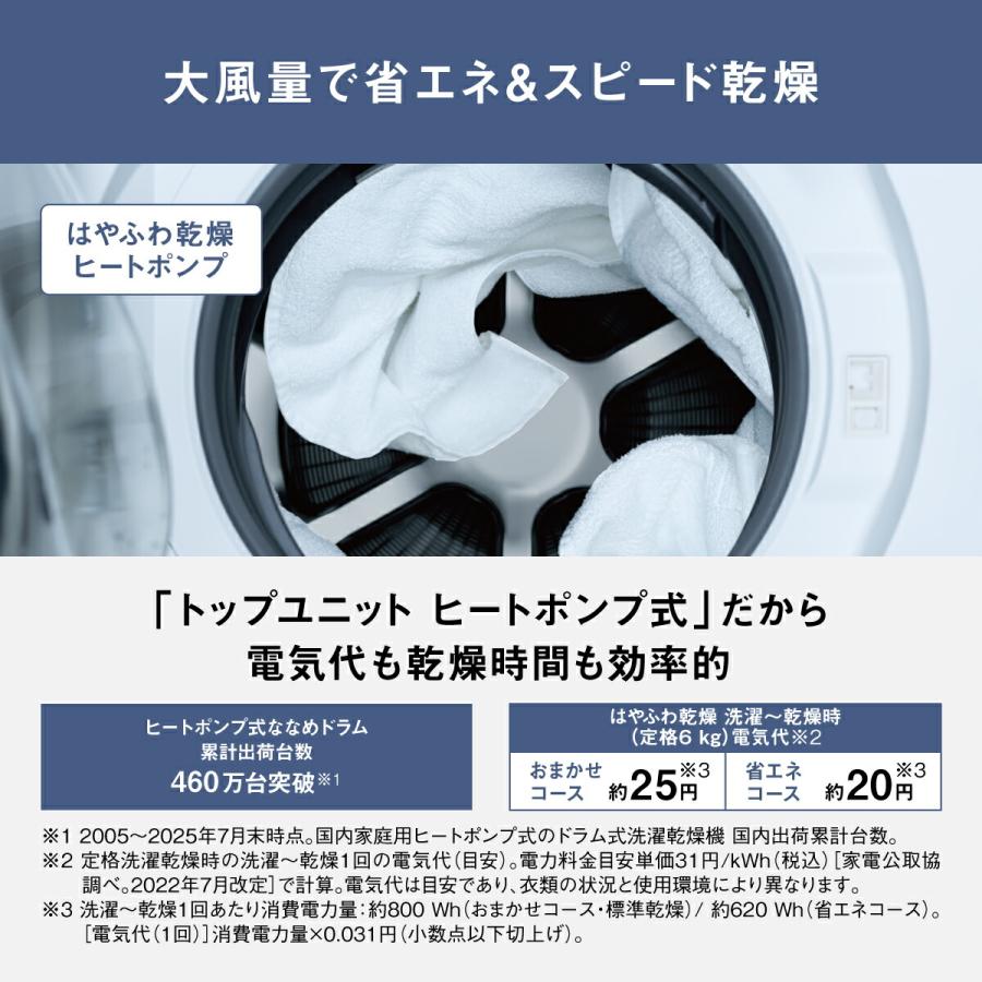 Panasonic（パナソニック） 公式店 洗濯乾燥機 ドラム式 LXシリーズ NA