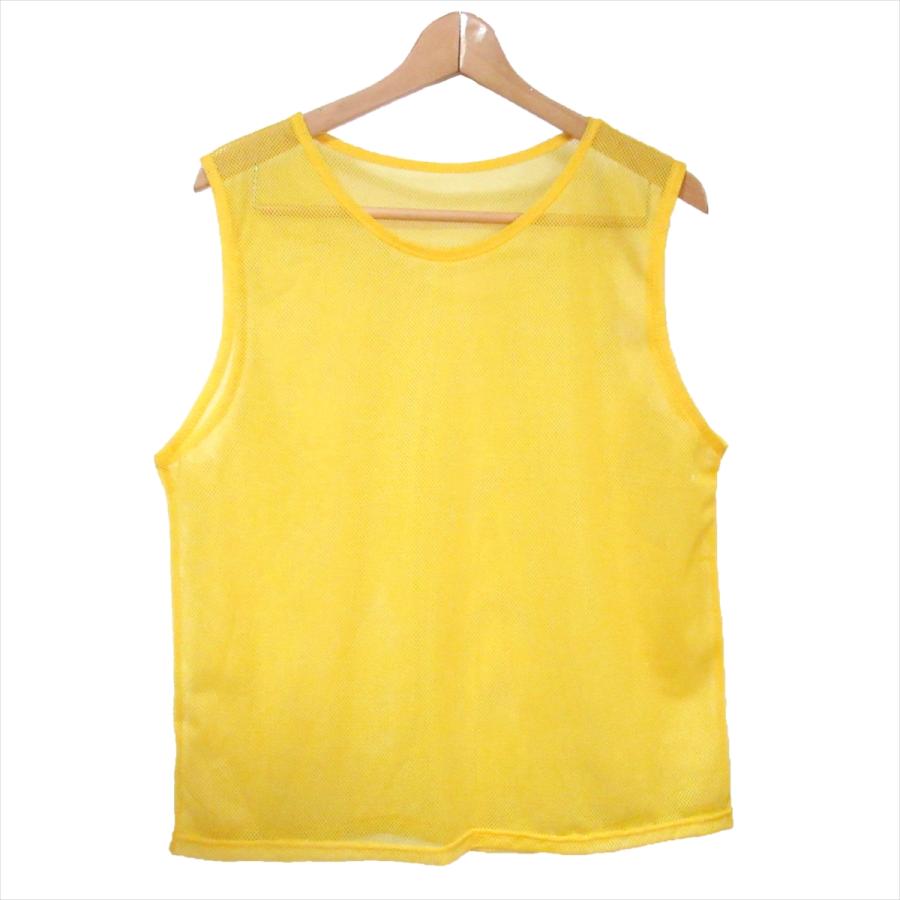 ビブス チームベスト 1枚 キッズ 大人 大きめ メッシュ 目立つ 中学