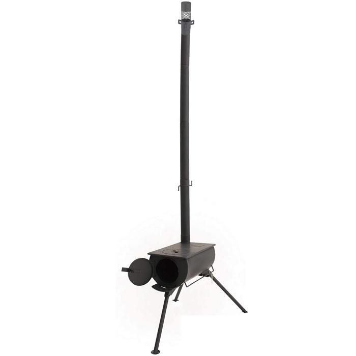 LANDFIELD 薪ストーブ 折り畳み式 煙突付き 収納バッグ付き LF-HOS010