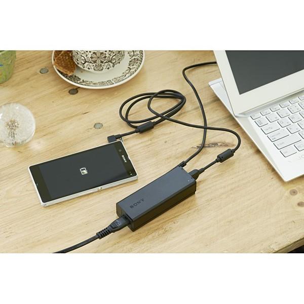 VAIO ACアダプター Sony VGP-AC10V9 10.5V-3.8A USBポート付 100%純正