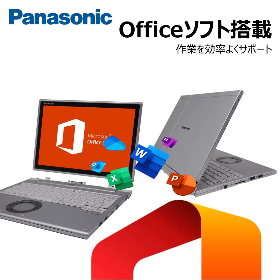 タッチパネル/2in1】Panasonic Let's note CF-XZ6 第7世代Core-i5 MS