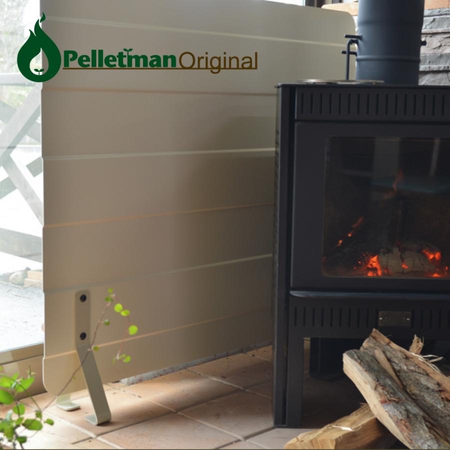 薪ストーブ遮熱板（炉壁）1100×1000 S（シングル）アイボリーホワイト