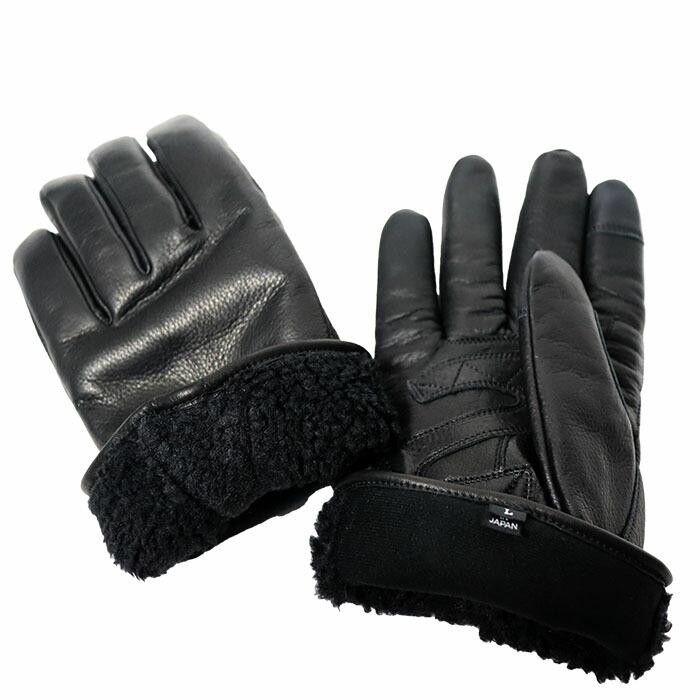 ポイント10倍】782-4970044 Schott/ショット ジップレザーグローブ