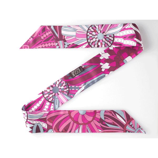 HERMES（エルメス） 062683 S18 LES FLOTS DU CHEVAL TWILLY SCARF