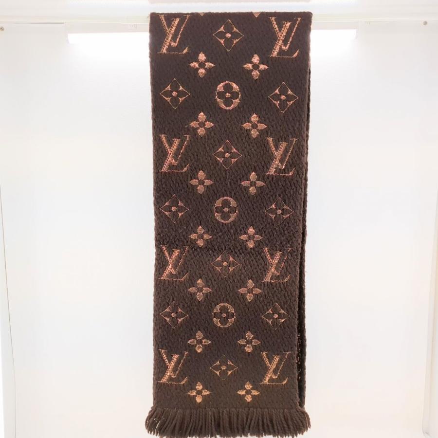 美品】LOUIS VUITTON ルイヴィトン マフラー エシャルプ ロゴマニア