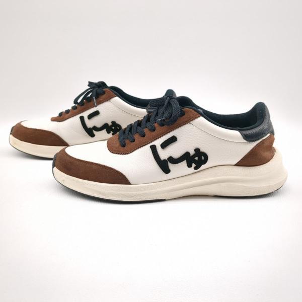 サンガッチョ スニーカー にゅ ホワイト×ブラウン SIZE 26.5cm