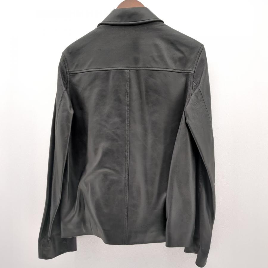 Paul Smith リブ ラムレザー ジャケット ブルゾン サイズL 羊革 Paul