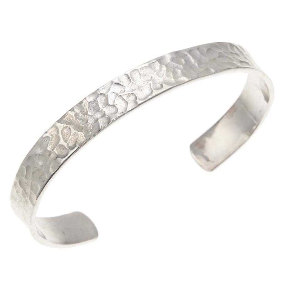 バングル メンズ シルバー925製 つや消し加工 シンプル インディアン