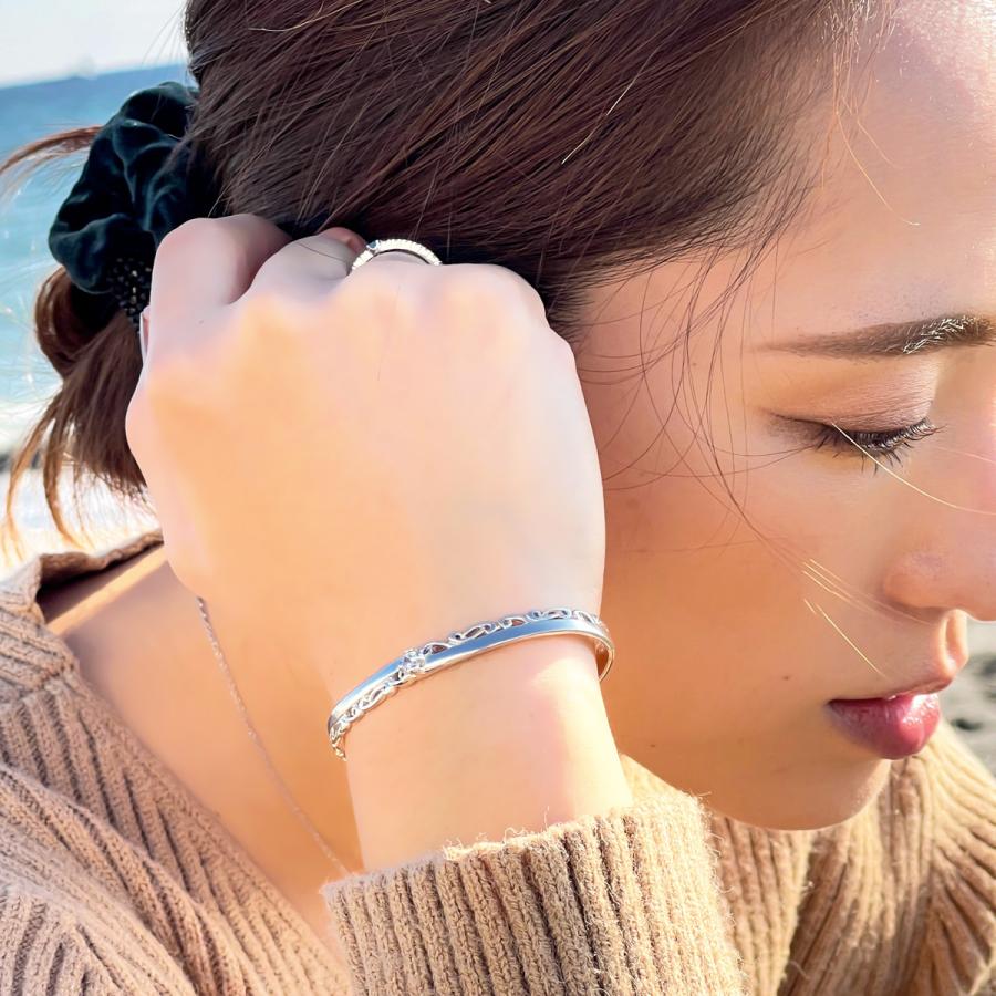 レディースバングル シルバー925 スターリングシルバー シルバー