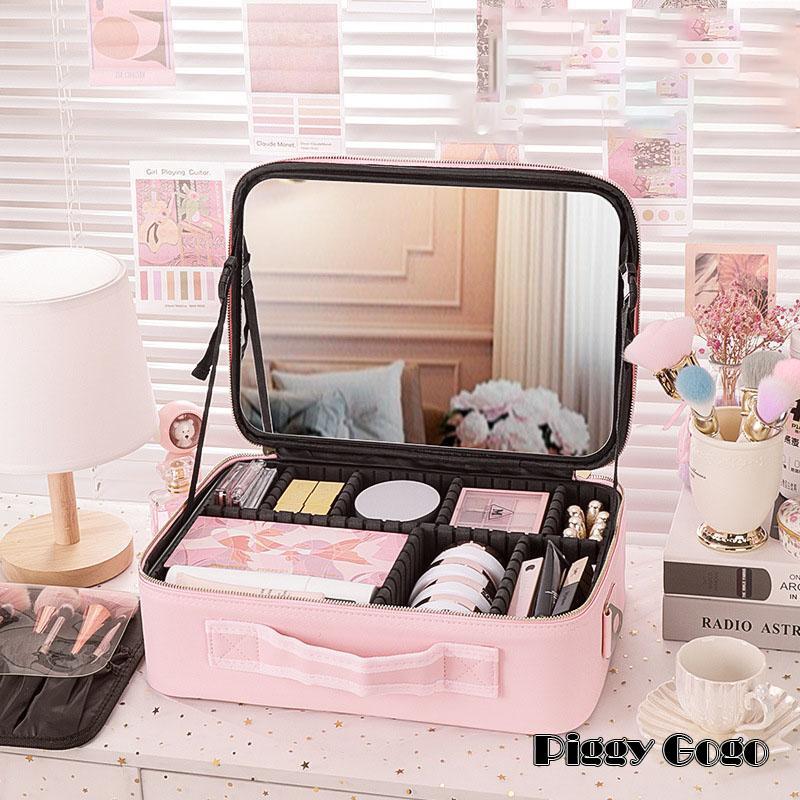 メイクボックス 鏡付き コスメ収納 大容量 持ち運び プロ おしゃれ