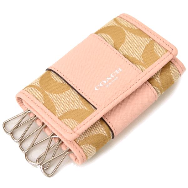 COACH（コーチ） キーケース シグネチャー ストライプ 6連 キーケース