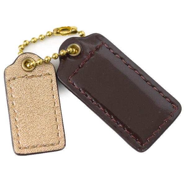 COACH（コーチ） タグ パテントレザー レザー ハングタグ チャーム