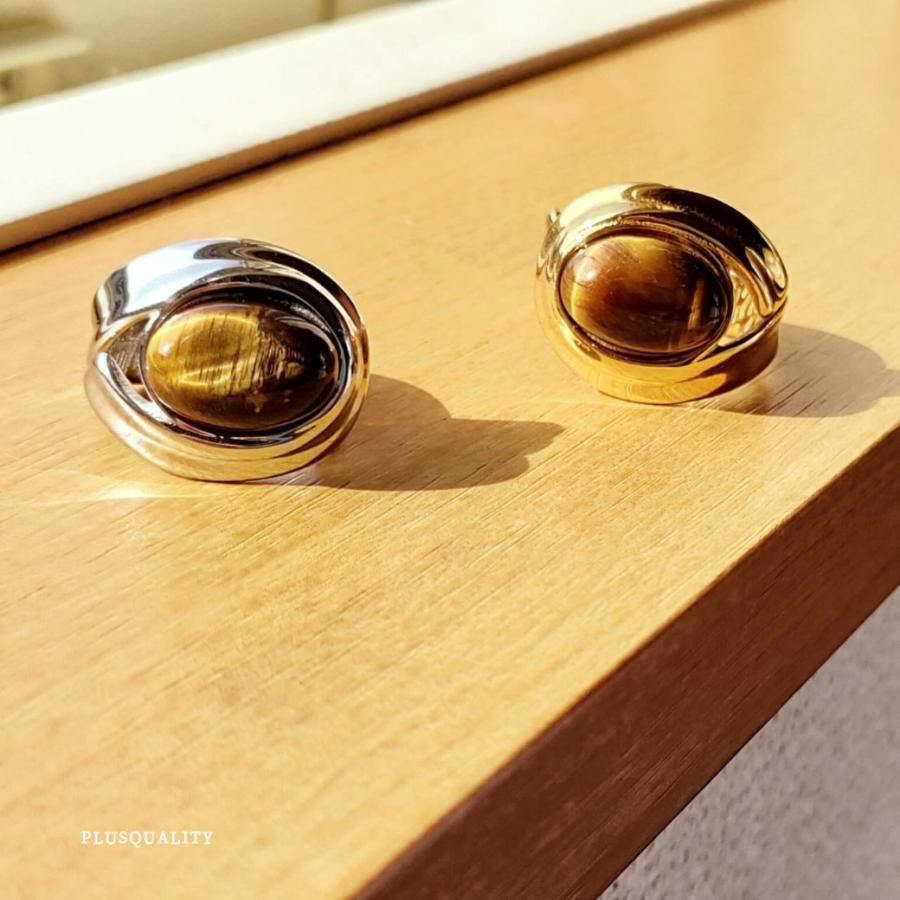 タイガーアイ リング 指輪 アレルギー対応 サージカルステンレス 開運