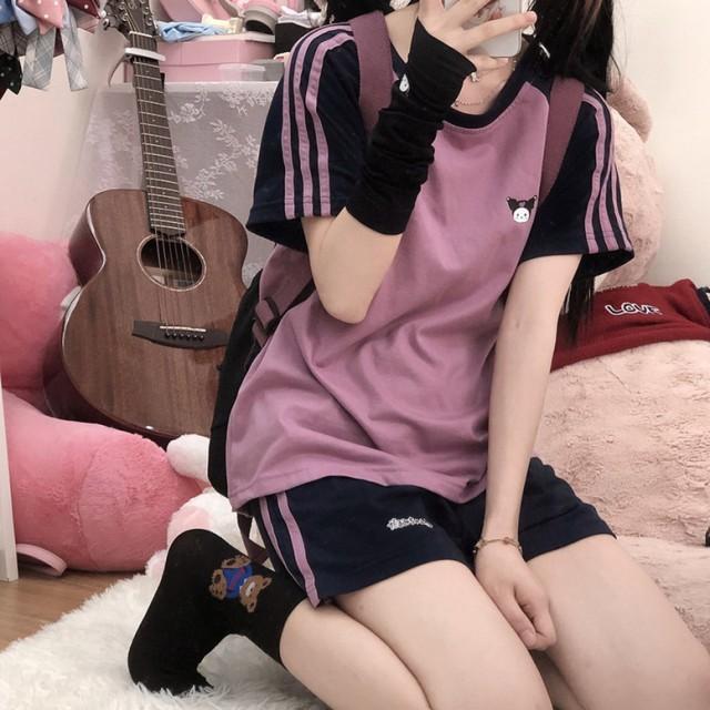 Admiral ピンク Tシャツとショートパンツセットアップ Admiral ピンク