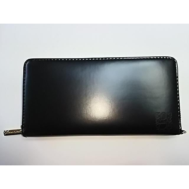 コシノジュンコ（JUNKO KOSHINO） ラウンドファスナー長財布 黒