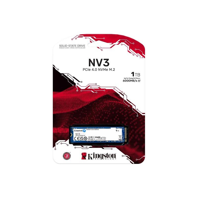 Kingston（キングストン） NV3 PCIe 4.0 x4 NVMe SSD 1TB M.2 2280