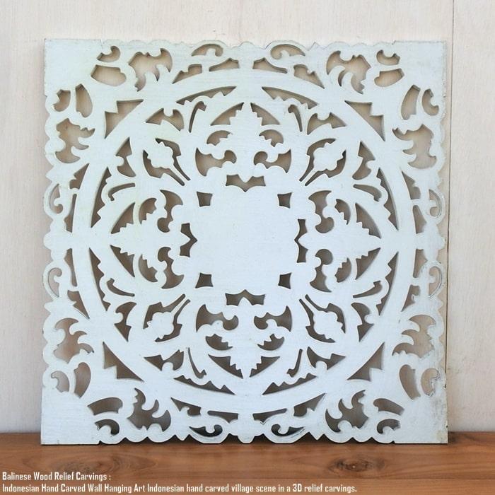 レリーフ 60cmx60cm 四角 [2] WW アートパネル ウッドレリーフ 木彫り