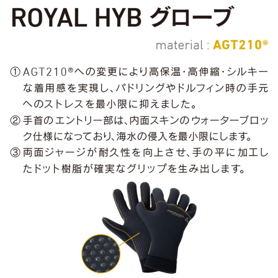 MAGIC ROYAL HYB GLOVE 2mm 24/25 マジック ロイヤル ハイブリッド