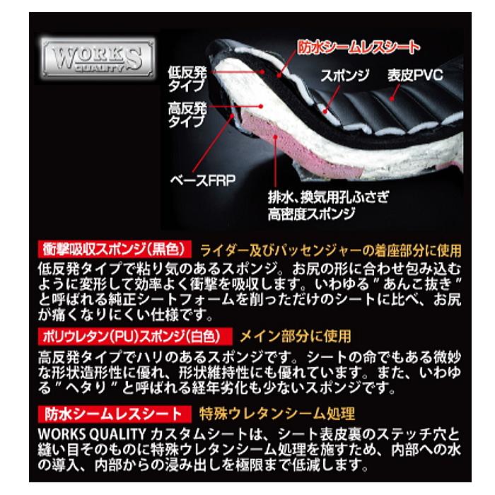 ラフ＆ロード WORKS QUALITY WQ18-3000 カスタムシート 40mmダウン