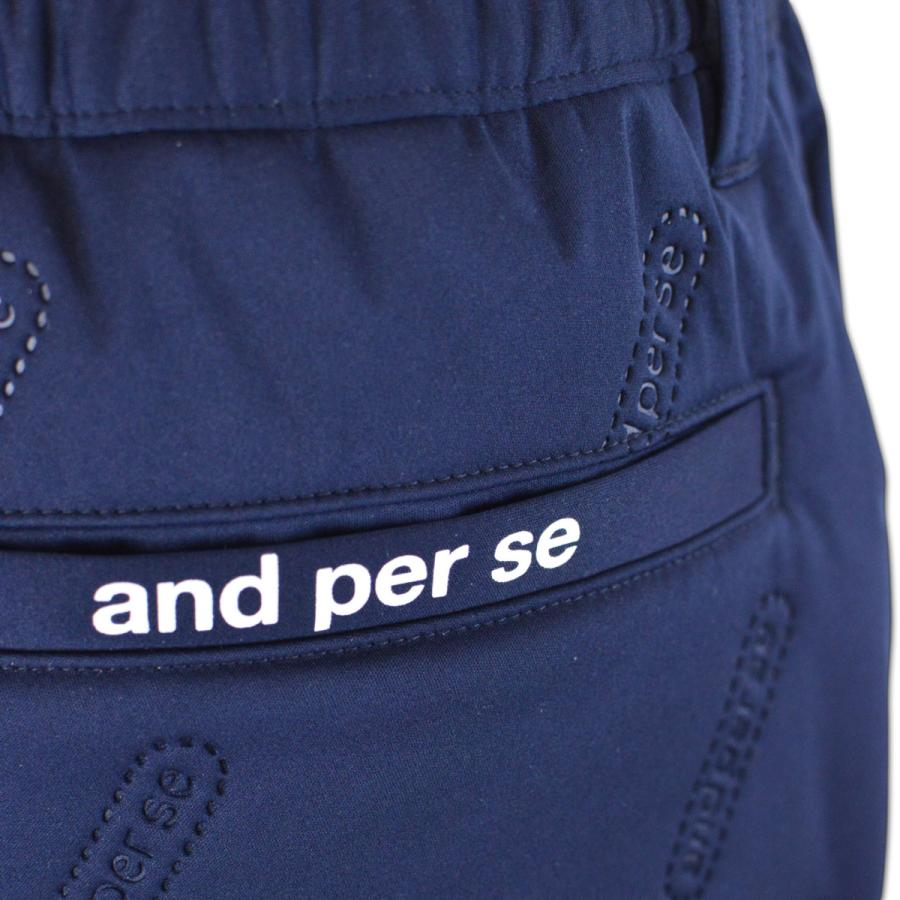 and per se（アンパスィ） パンツ 中綿 防寒 ゴルフ ゴルフウェア