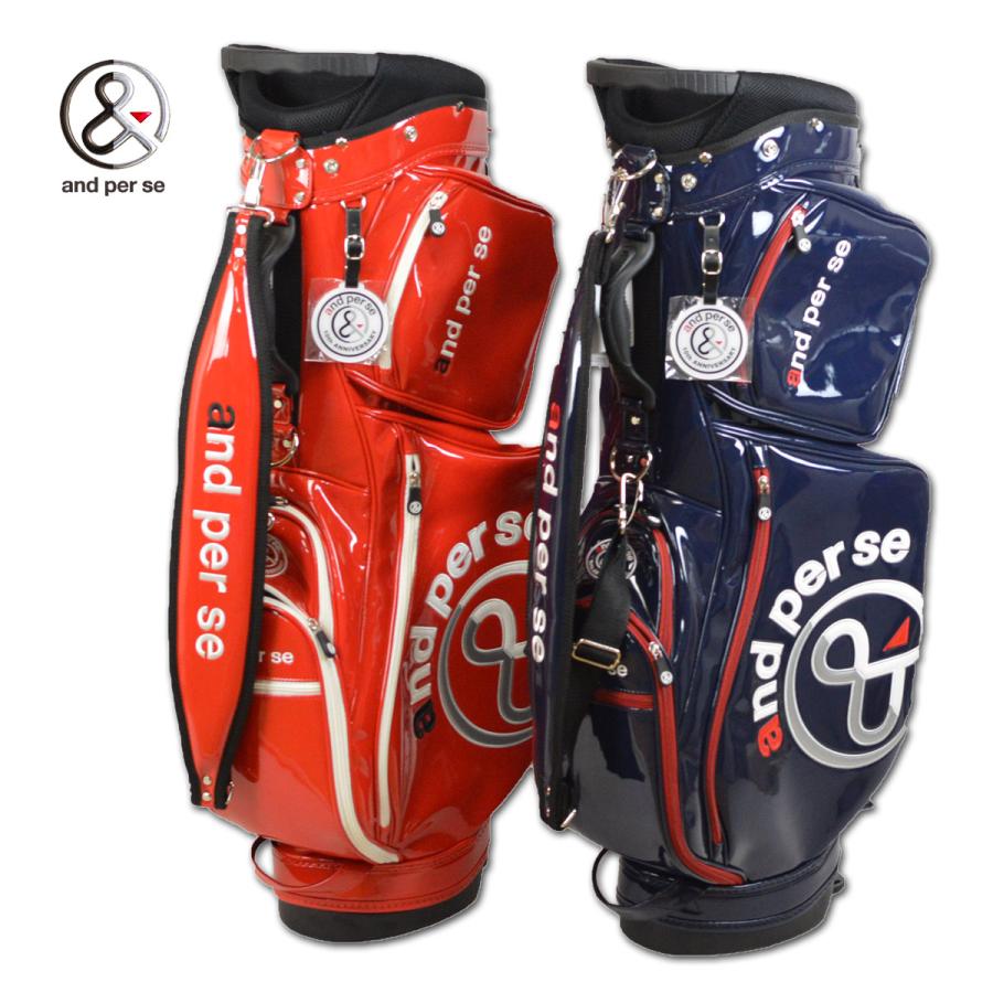 and per se（アンパスィ） メンズ キャディバッグ スタンド式 ゴルフ