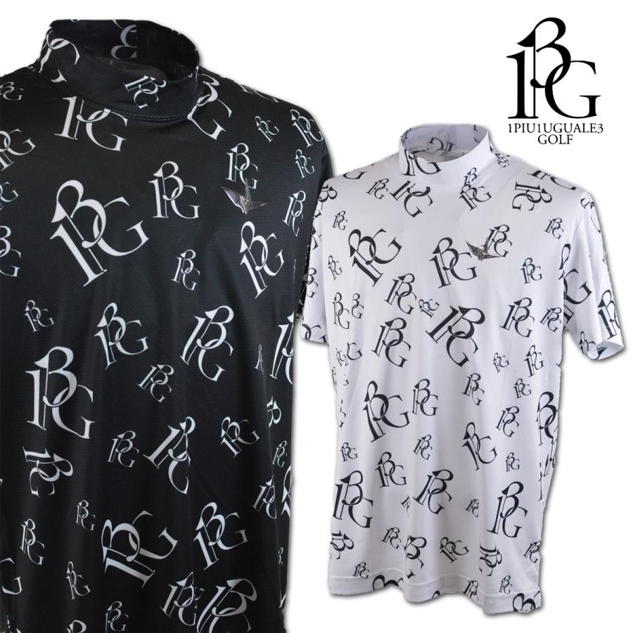 1PIU1UGUALE3 GOLF 半袖ハイネックシャツ メンズ ウノピュウノウグァー