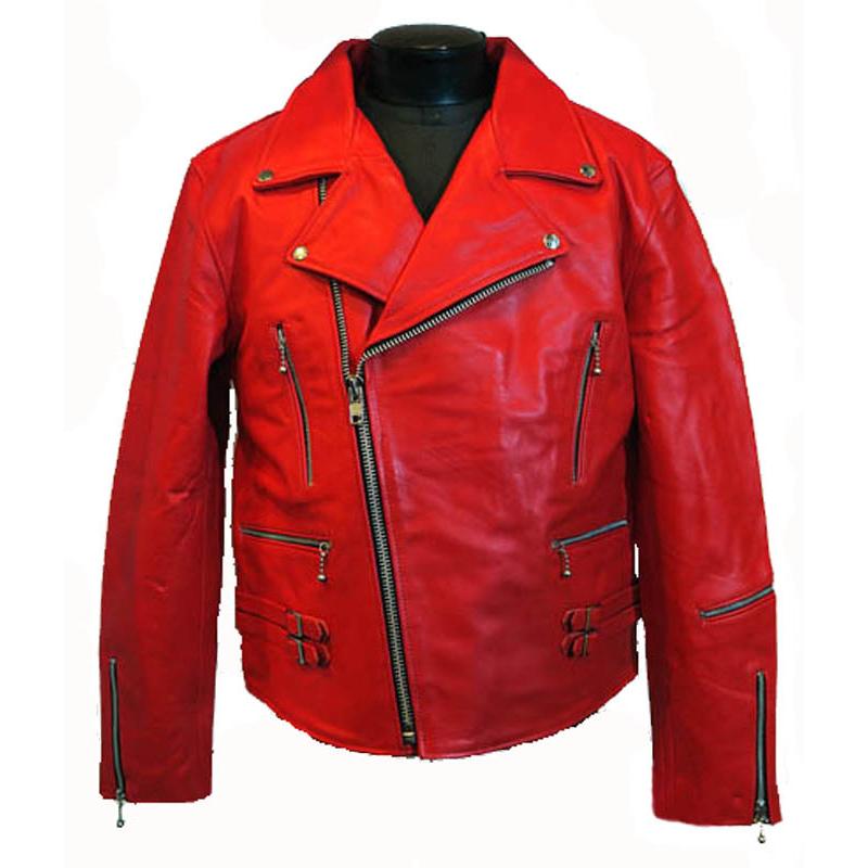 当店最大サイズ UKライダース 本革仕様 赤 RED レッド 大きなサイズ