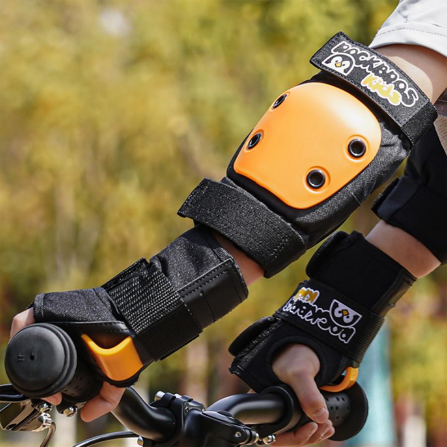 ROCKBROS プロテクター キッズ 6点 セット 子供用 肘当て 膝当て 手