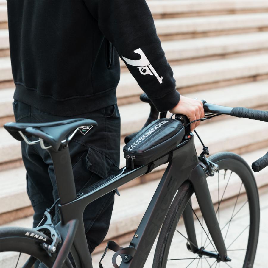 ROCKBROS 自転車 バッグ トップチューブ フレーム サドル ハード 硬質
