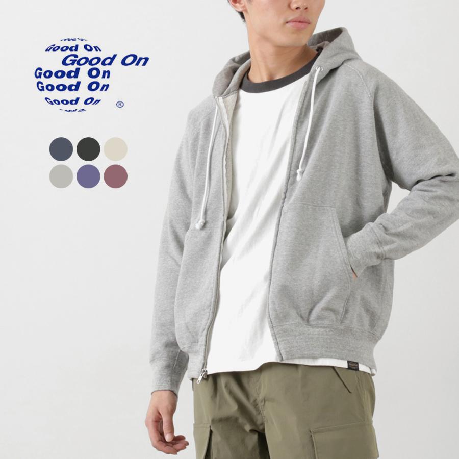 GOOD ON（グッドオン） ラグラン ジップ フード スウェット / アウター