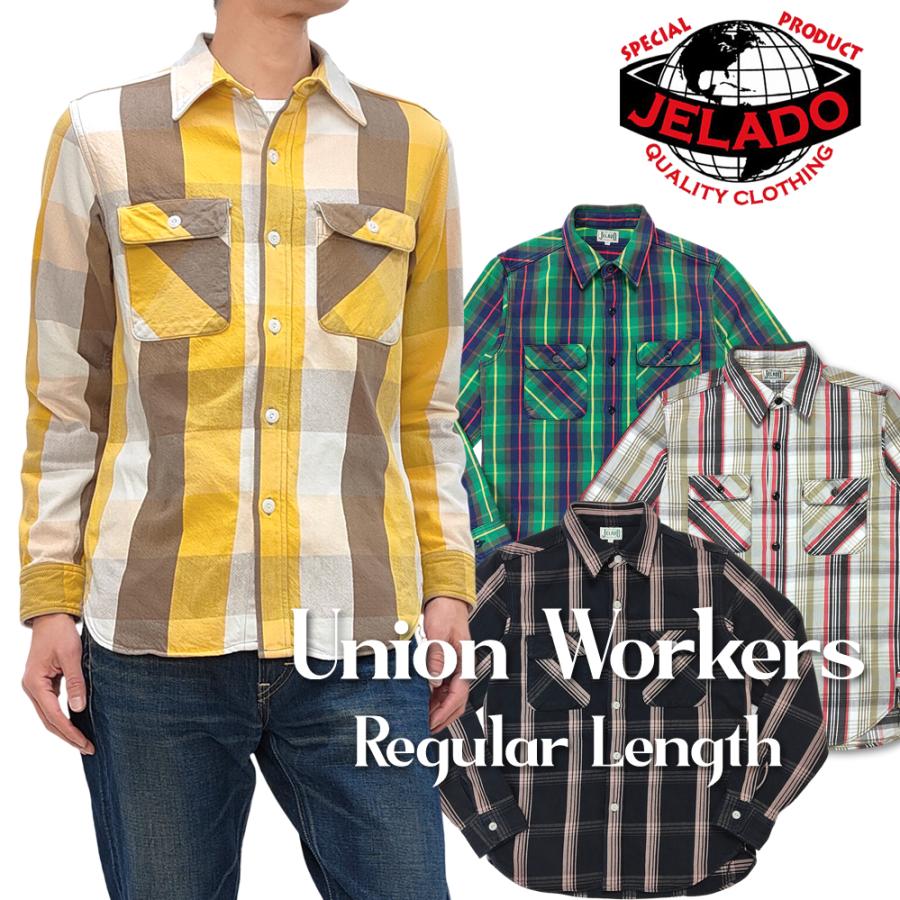 JELADO（ジェラード） フランネル ワークシャツ ユニオンワーカーズ