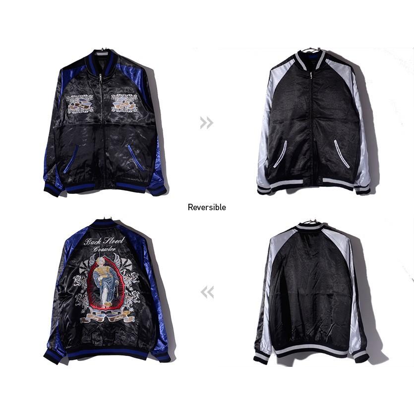 BACK STREET CRAWLER スカジャン メンズ レディース 刺繍 バック