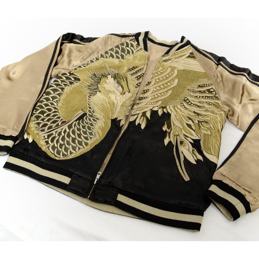 スクリプト 花旅楽団 和柄 スカジャン 鳳凰 刺繍 SKJ-71k : RODEO BROS