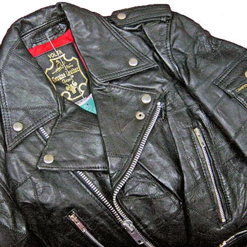 CAMPRI VOLTA Patchwork Leather Riders Jacket ビンテージ カンプリ