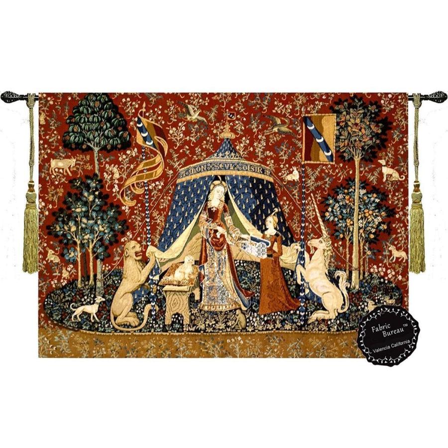 西洋美術 「我が唯一つの望みに」貴婦人と一角獣（ユニコーン）中世