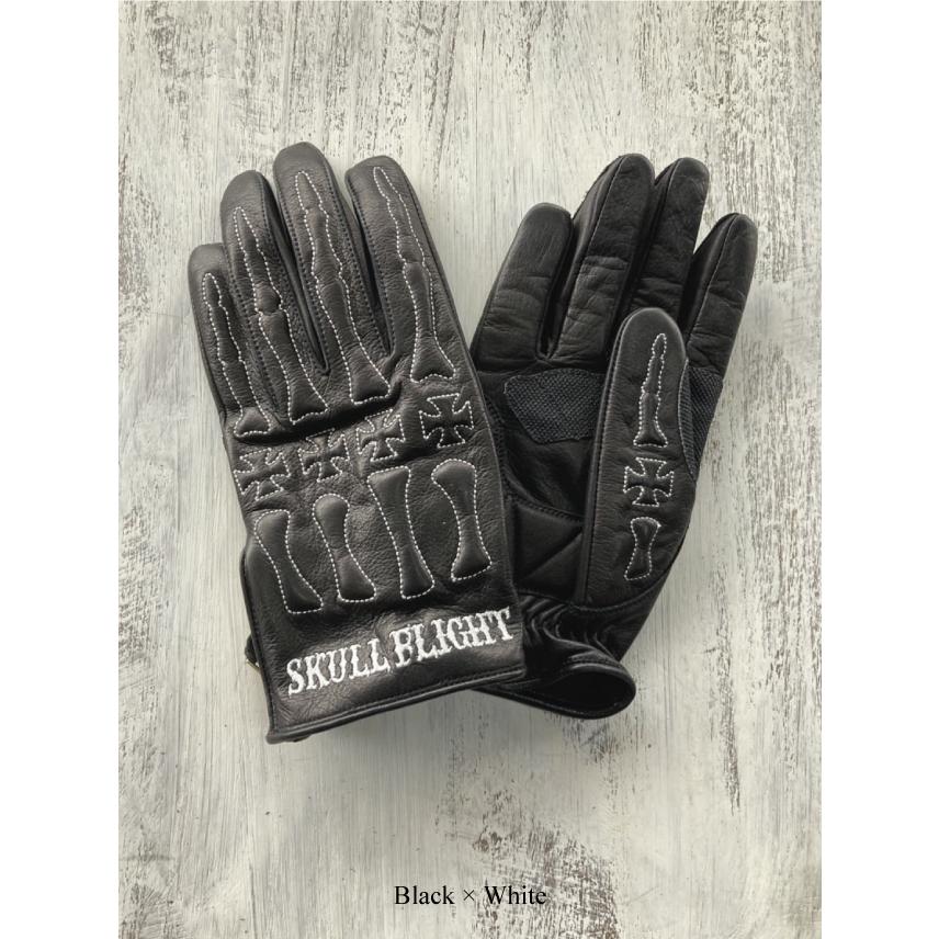 スカルフライト ボーン グローブ ブラックベース SKULL FLIGHT BONE