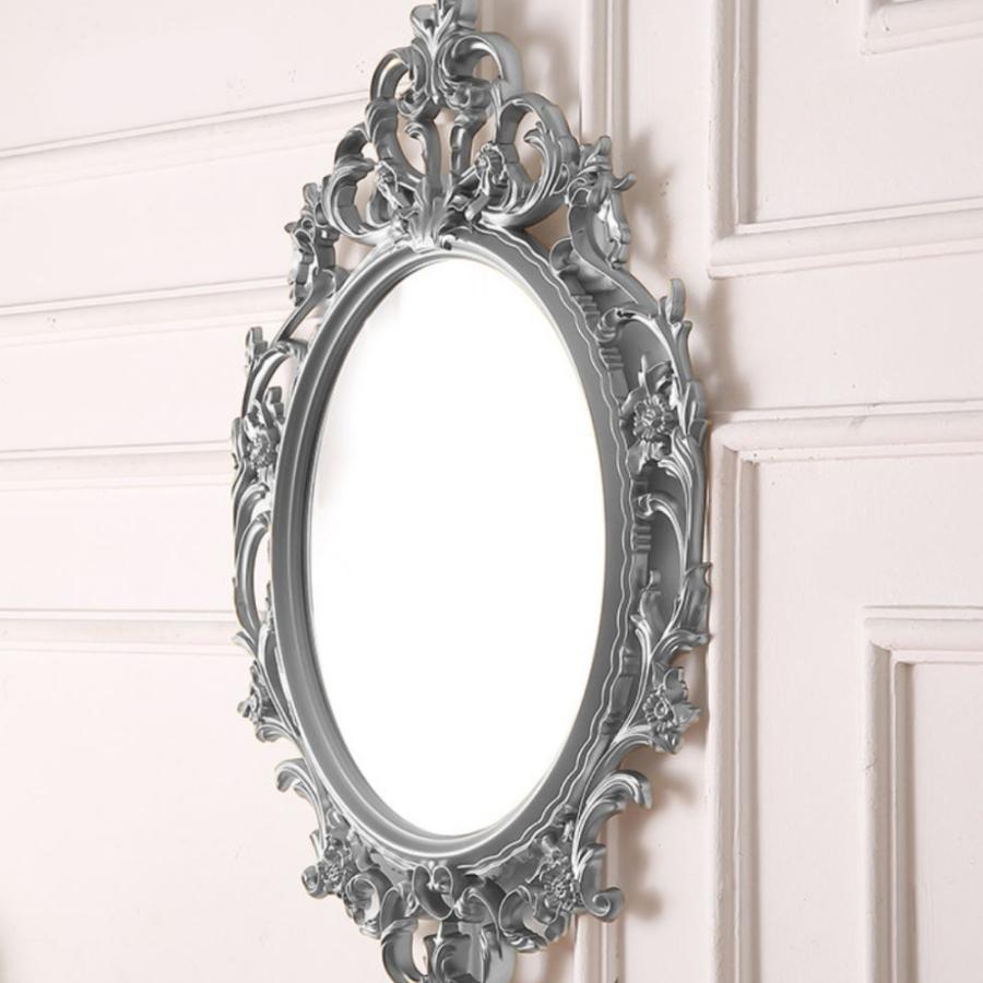 ヨーロピアン デコラティブ ウォールミラー 壁掛け 鏡 L ロココ調