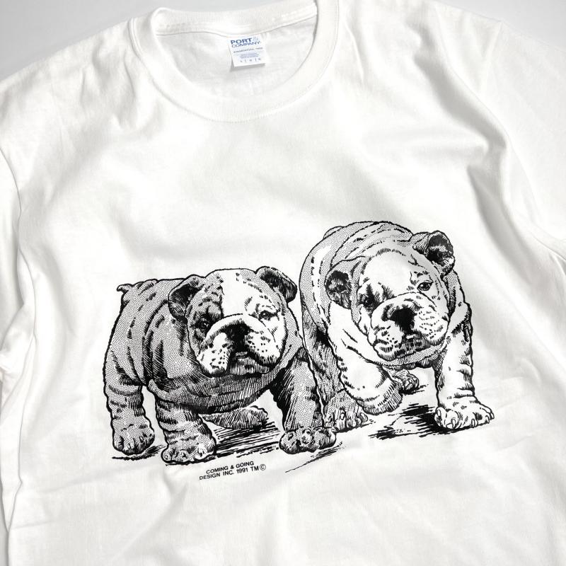 Coming & Going Designs イングリッシュ ブルドッグ パピーズ Tシャツ