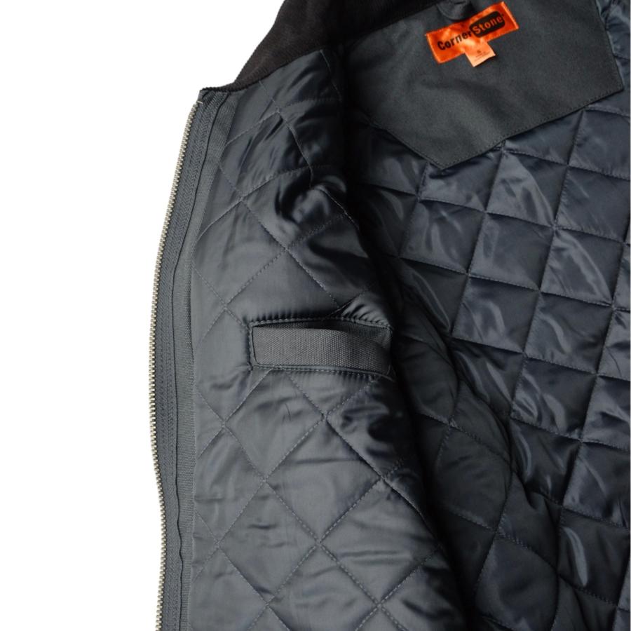 CornerStone ダック クロス ワークジャケット J763 チャコール メンズ